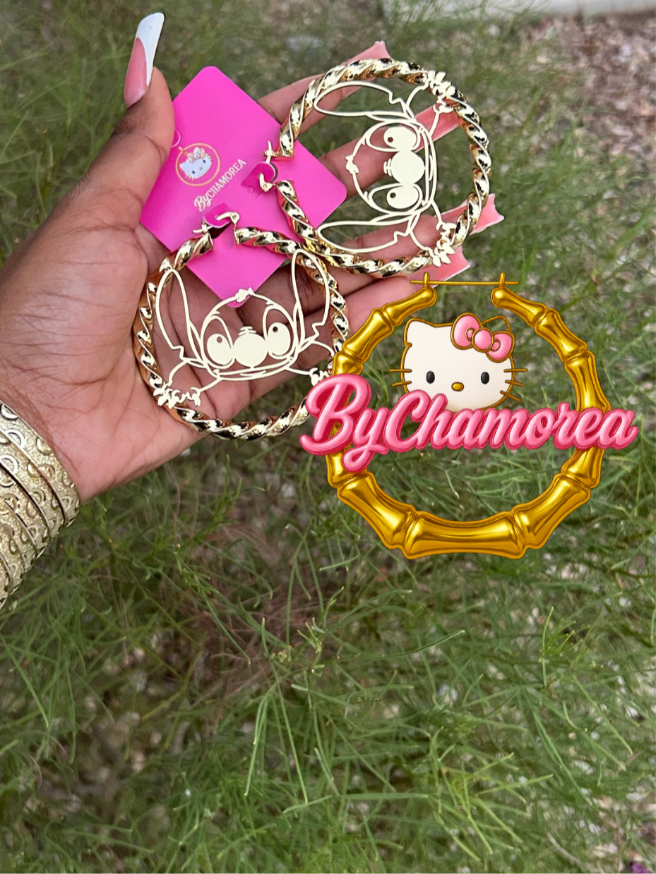 Stitch custom character hoops