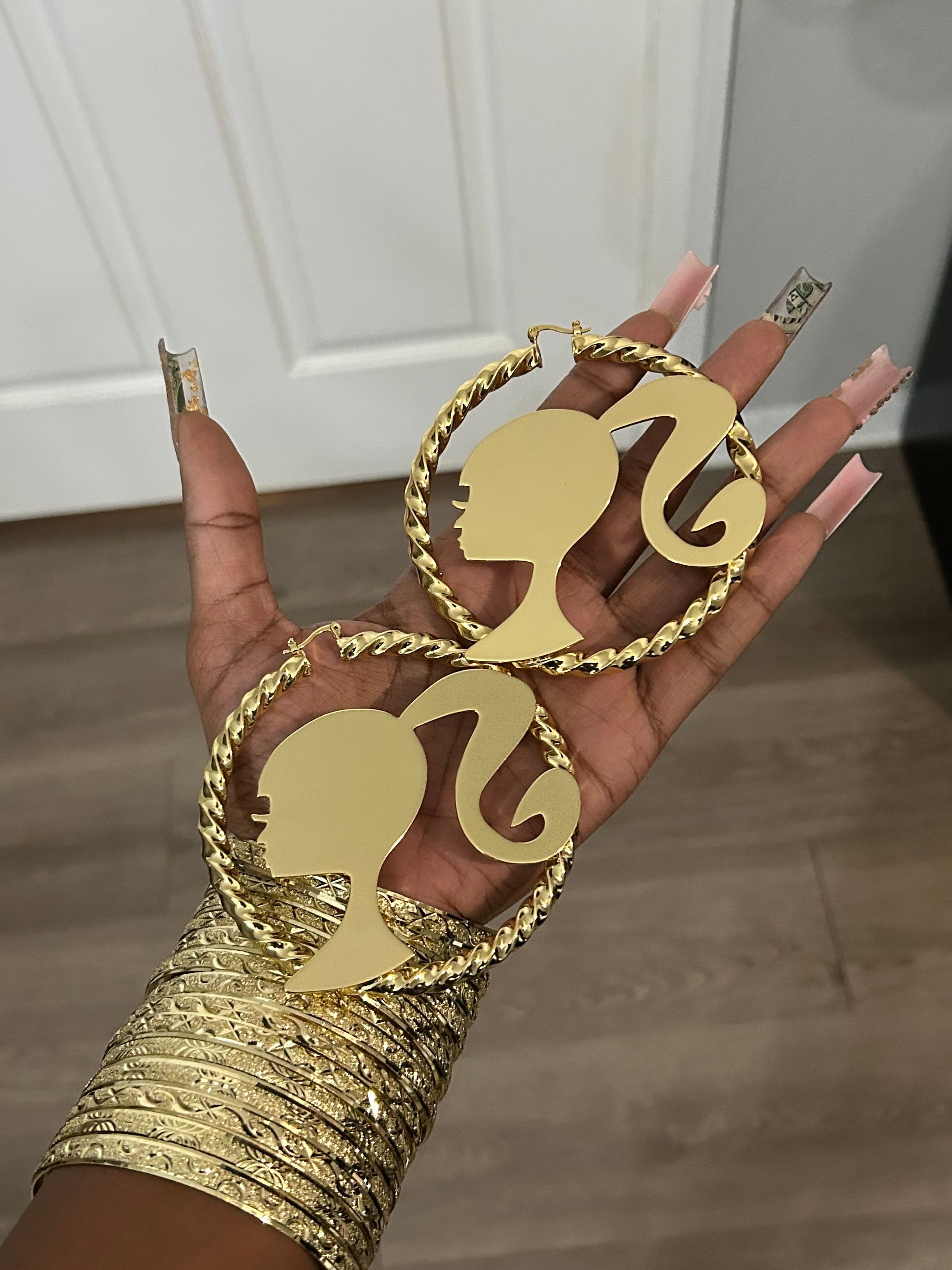 Doll Hoops 18K Gold