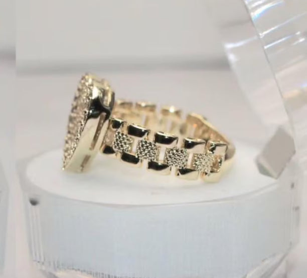 Heart CZ Rolex Ring Pre-Order