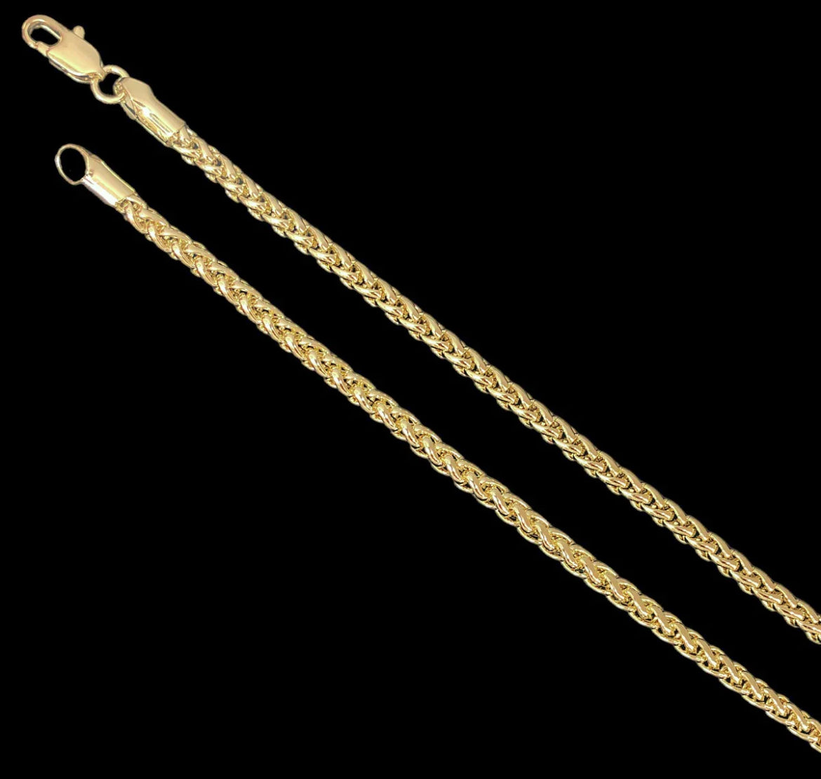 18K Gold Wheat Chain