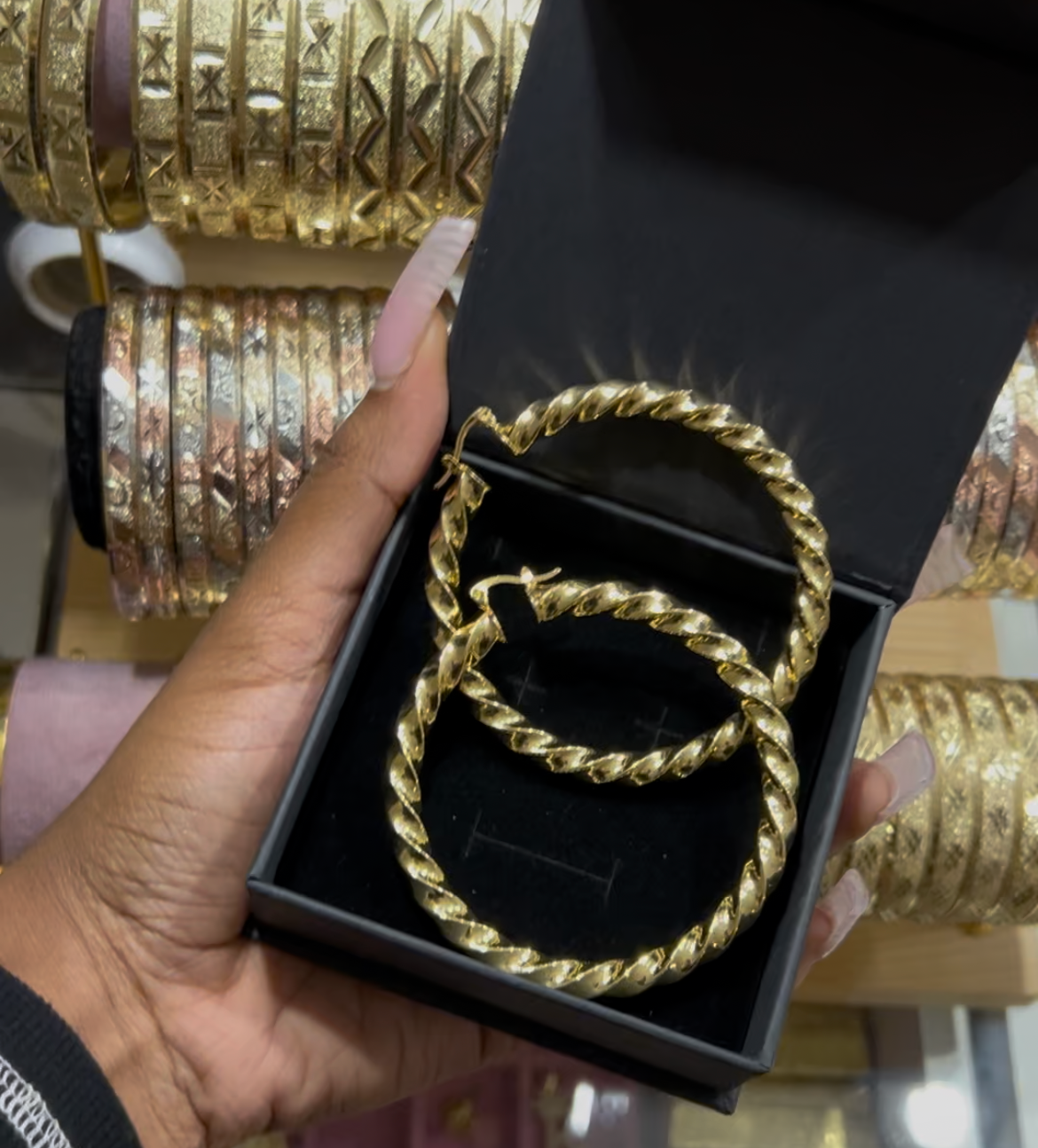 Plain Gold Hoops
