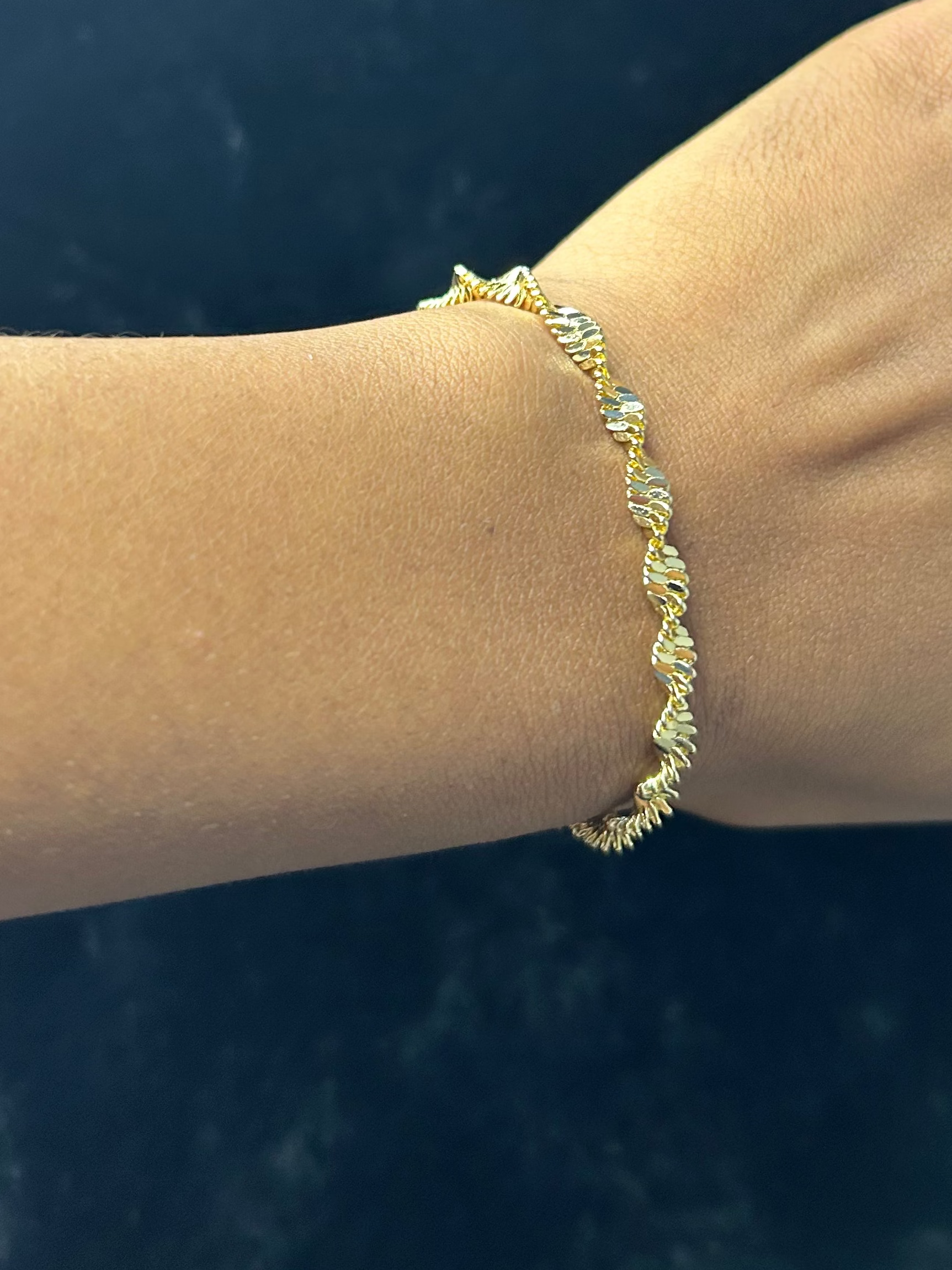 Gold Spiral Bracelet