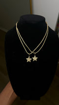 Star Nugget Cut Pendant & Chain