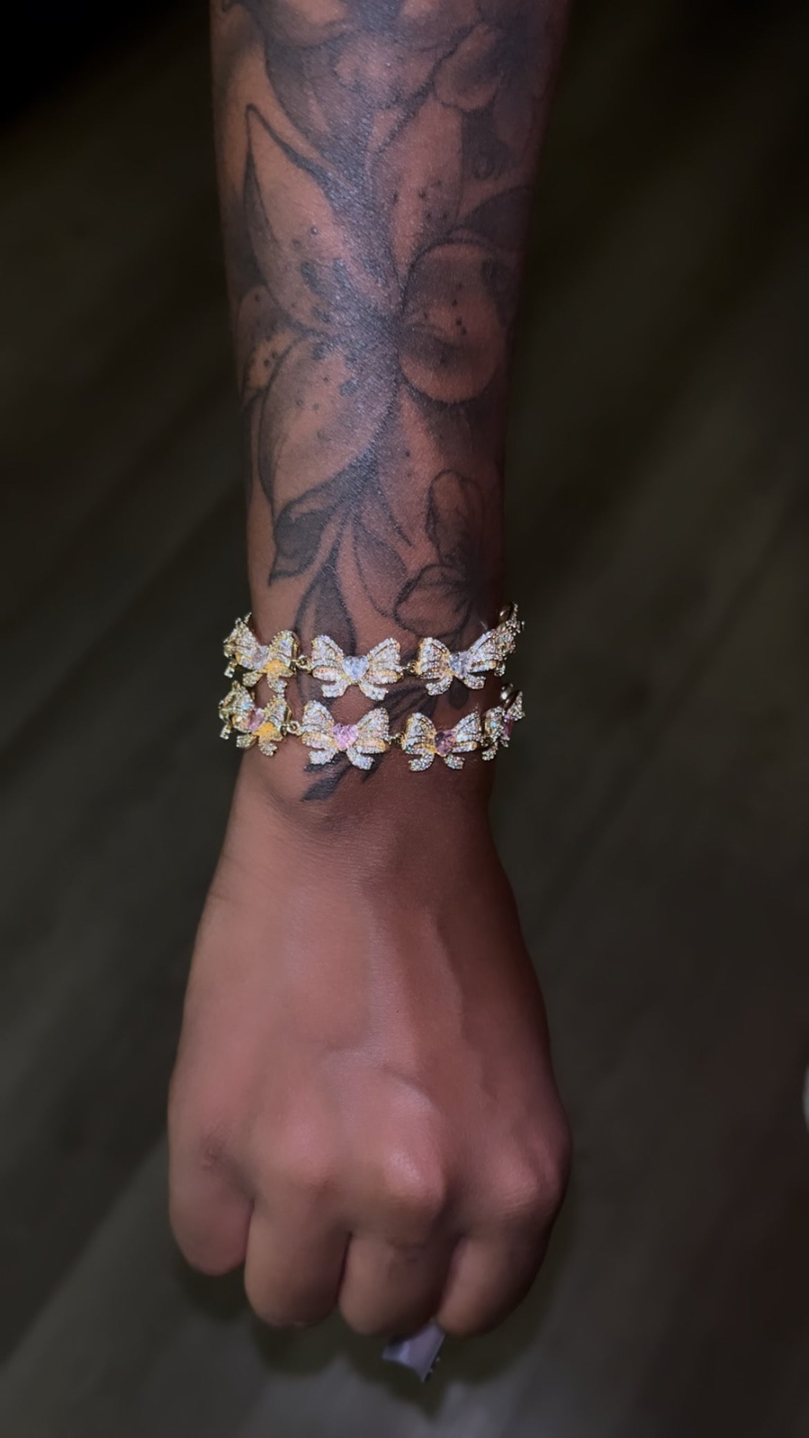 Cz Bow bracelet