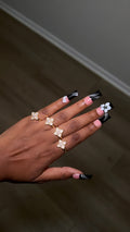 Pink Icy Van Cleef Ring