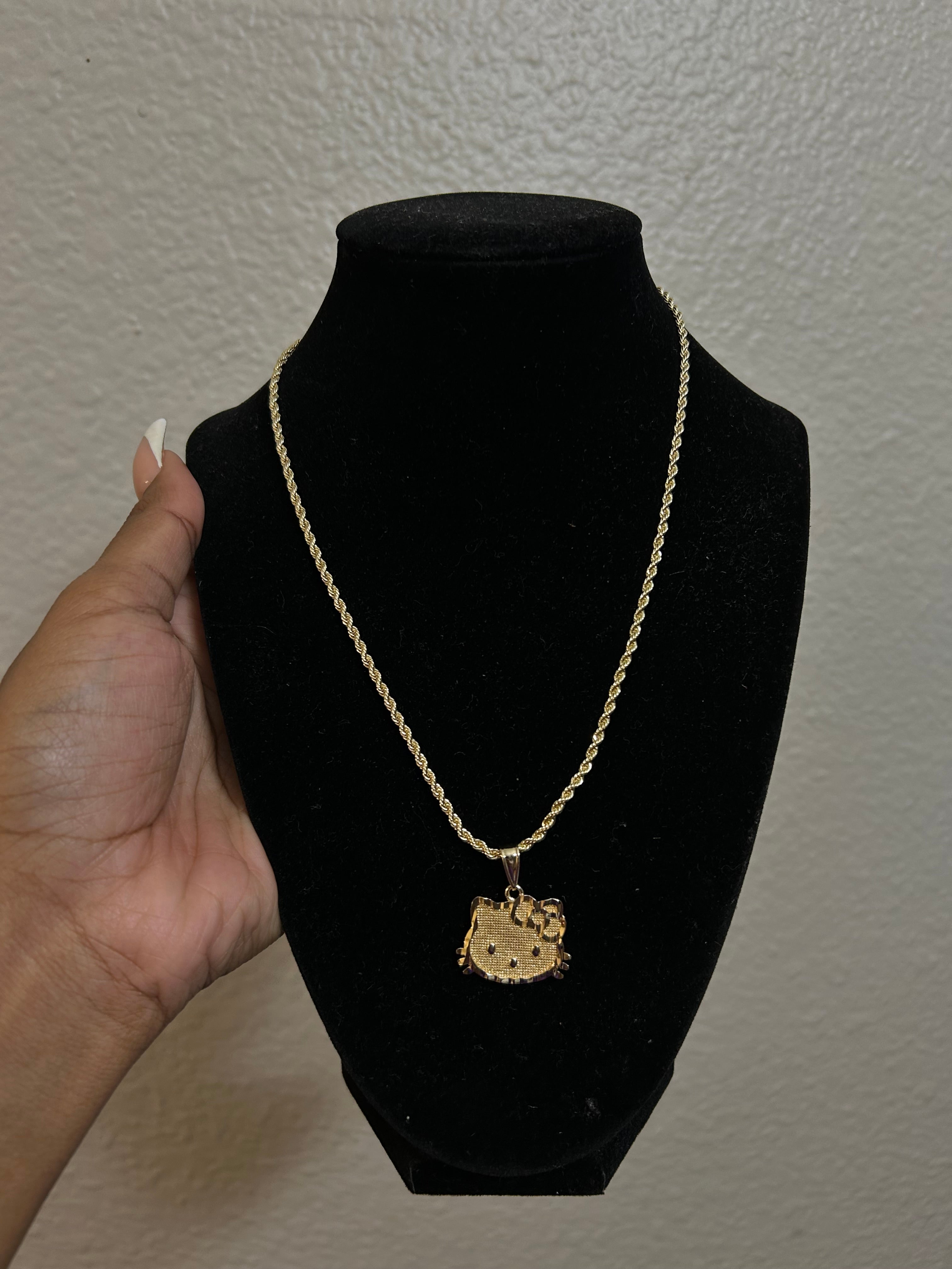 Cat face Chain & Pendant