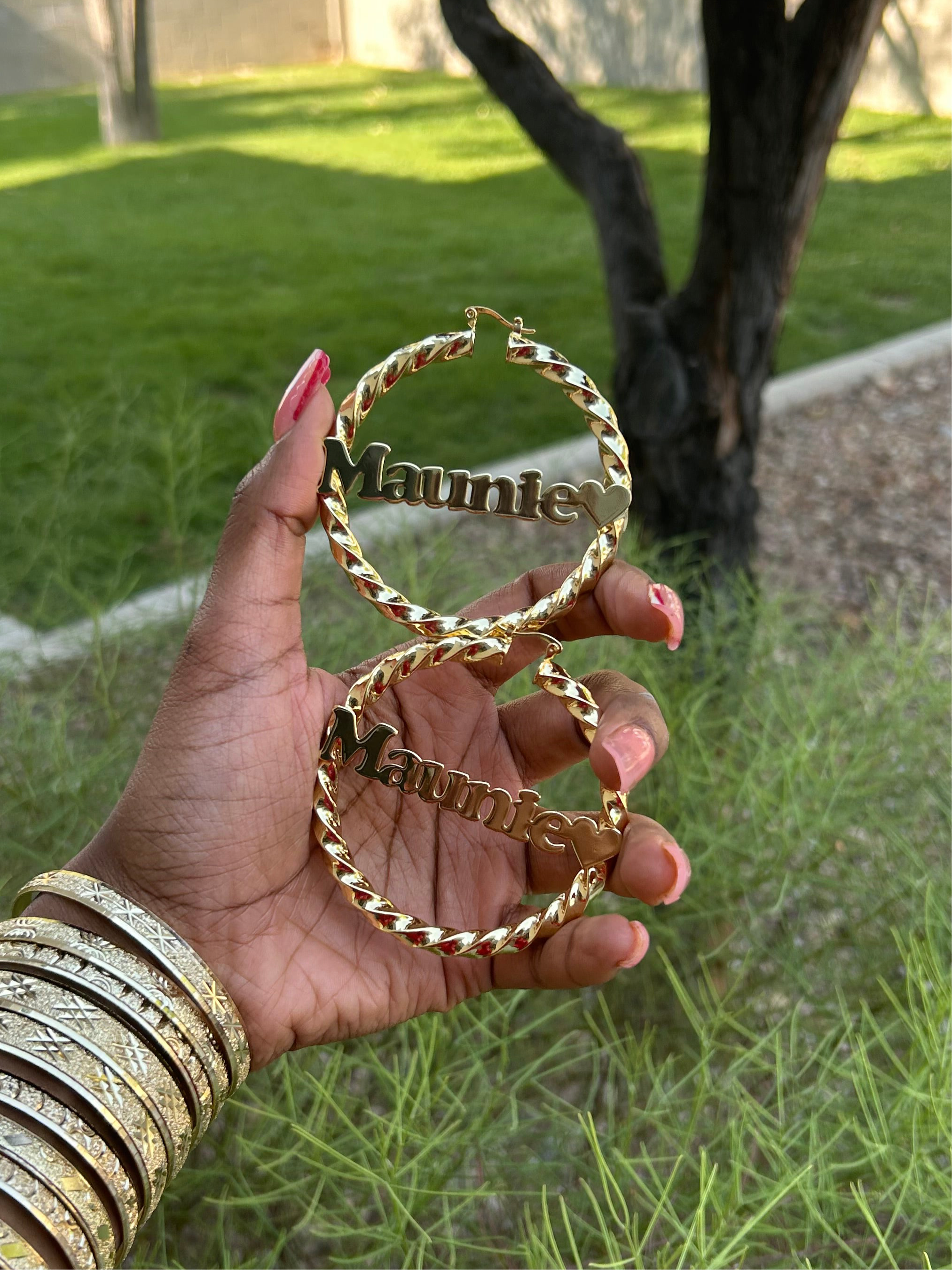 Custom name with heart