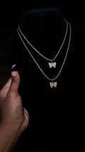 Butterfly CZ Pendant & Chain