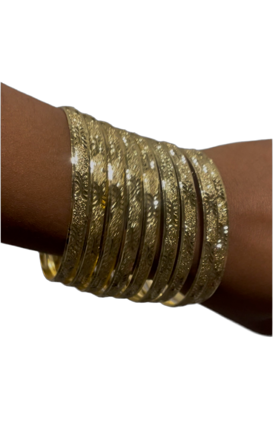 Gold 18K Bangles Same Design