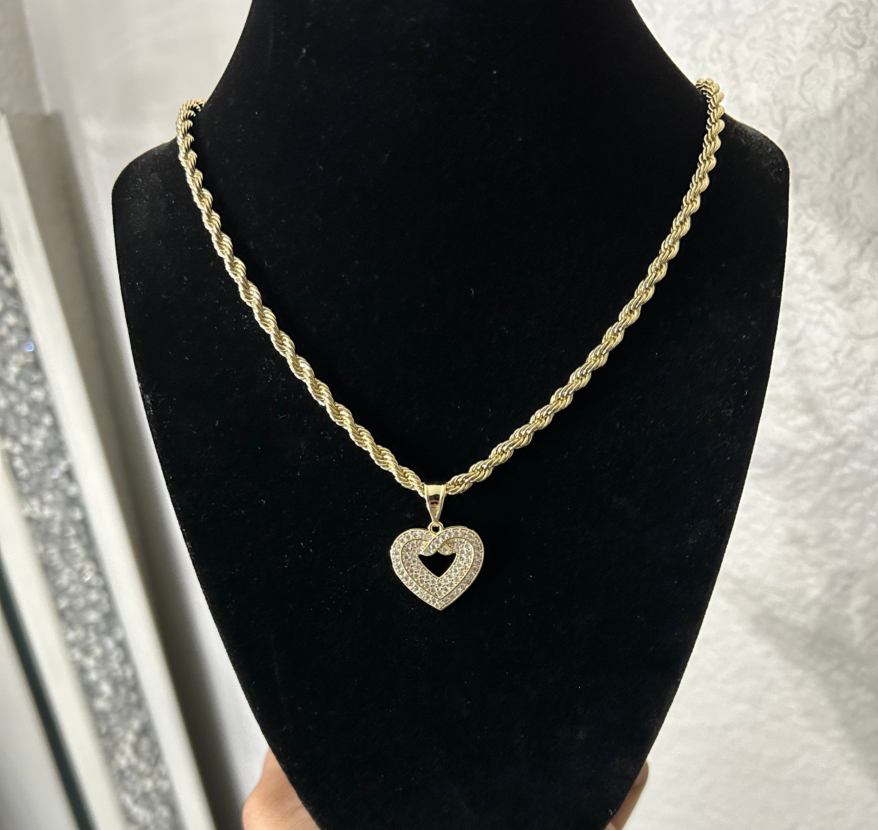 Heart chain & pendant