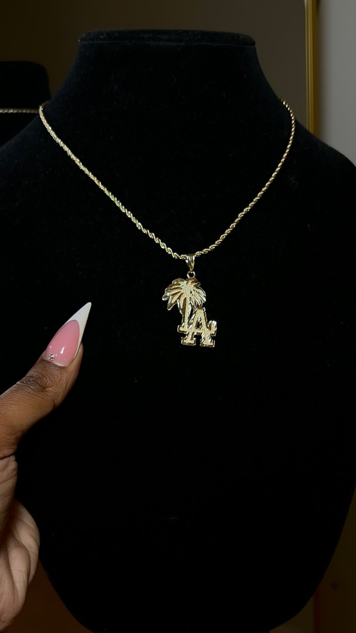 Palm Tree LA Pendant & Chain