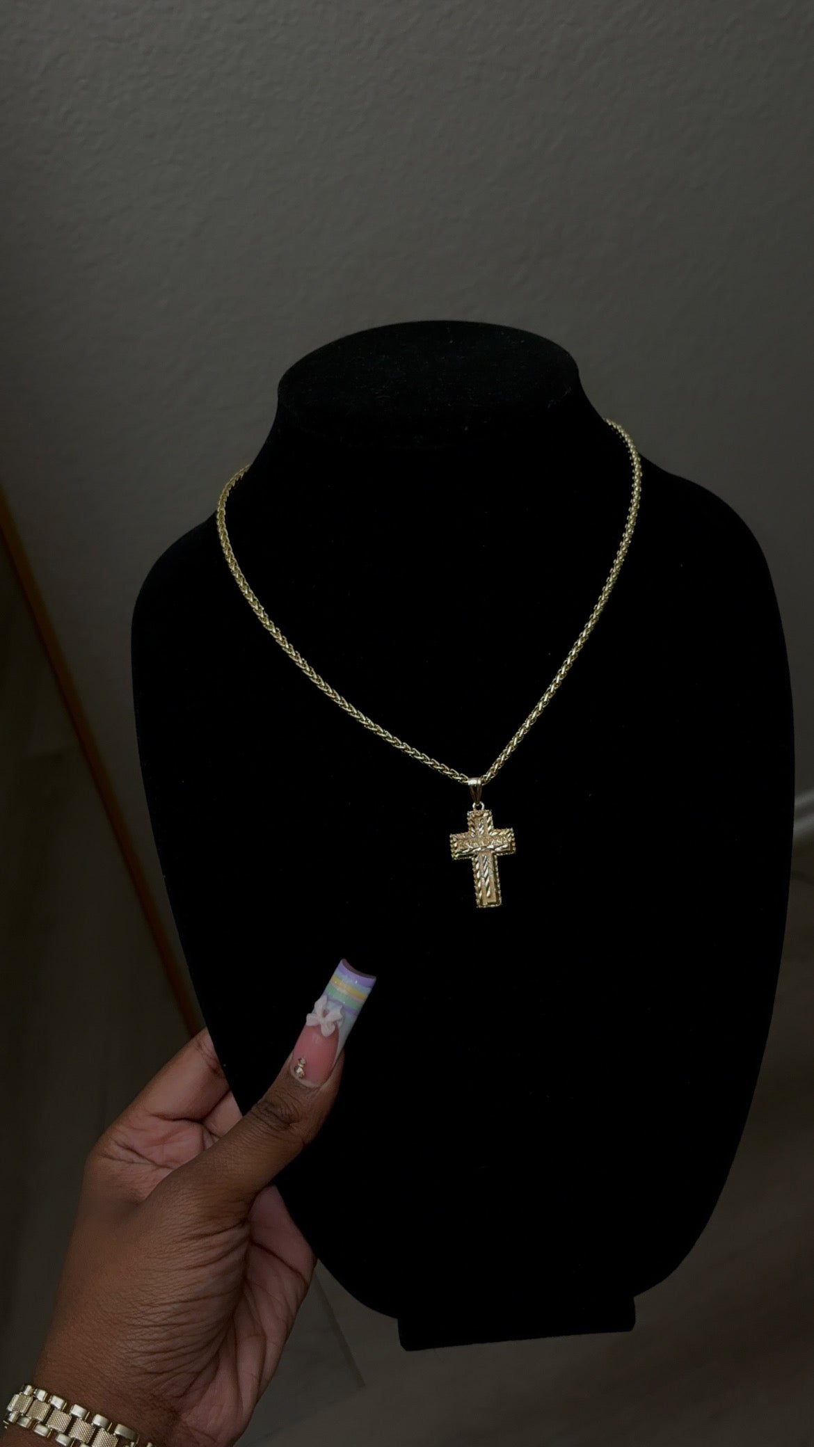 Last Meal Cross Pendant & Chain