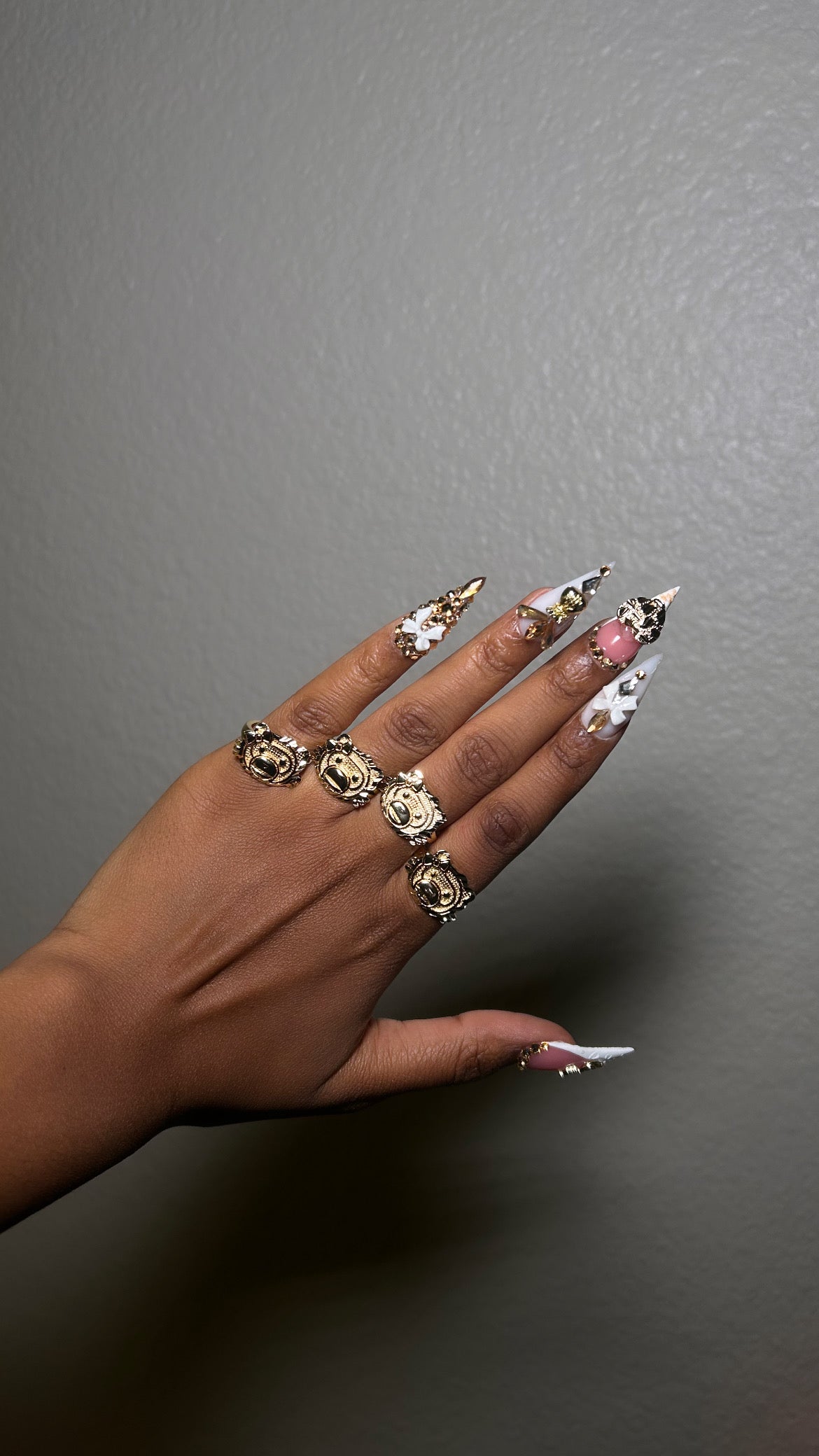 Bapesta Monkey Bow Ring