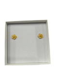 24K Gold Plated Flower Stud Earrings