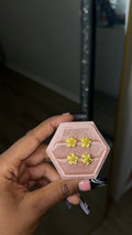 24K Flower Stud Earrings #1