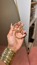 Gold Chunky Hoops