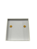 24K Gold Plated Flower Stud Earrings