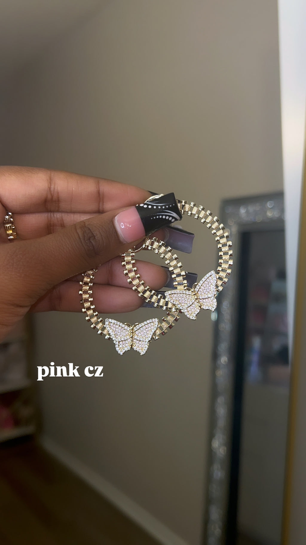 Butterfly Rolex Circle Hoops
