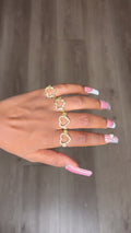 Nugget Open Heart Ring