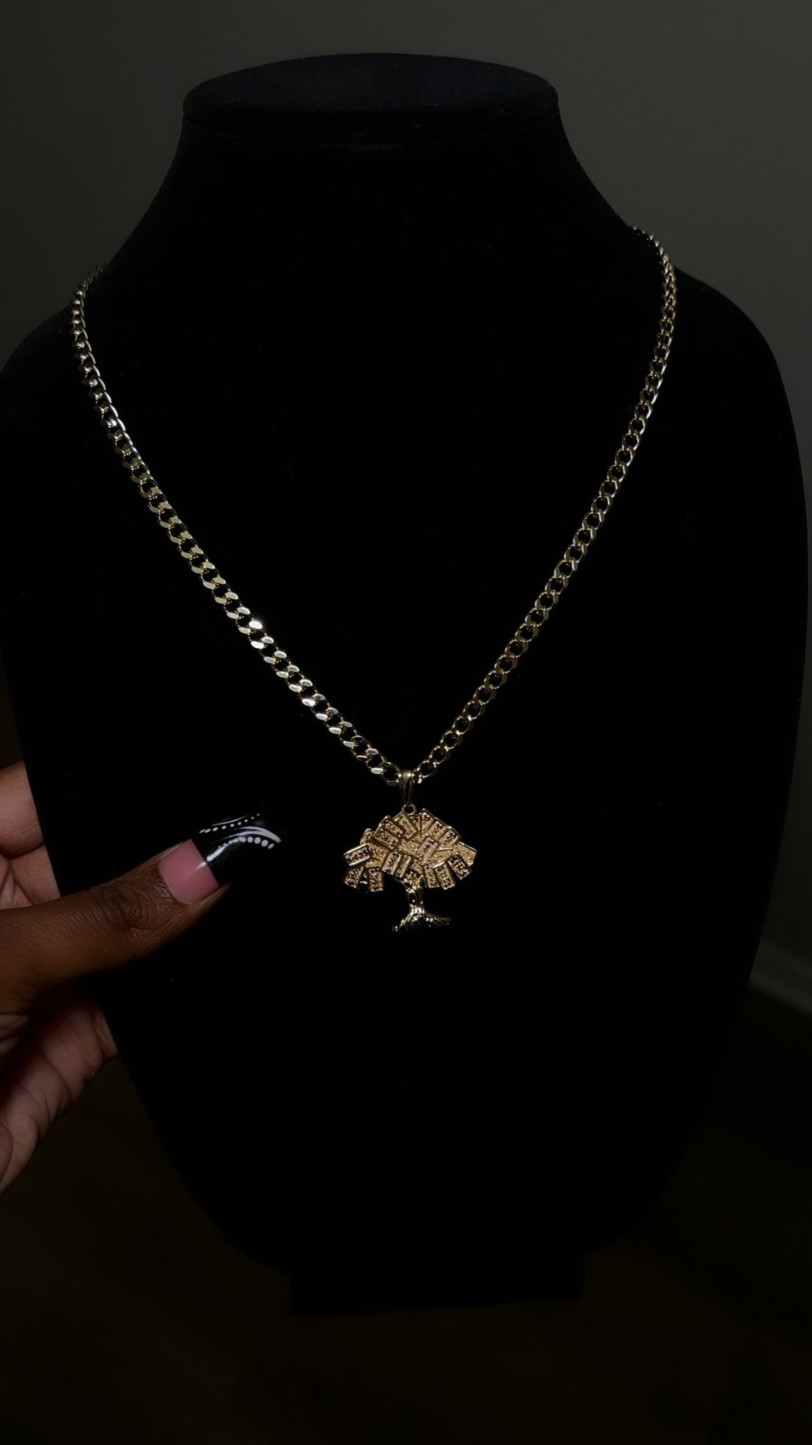 100 Money Tree Pendant & Chain