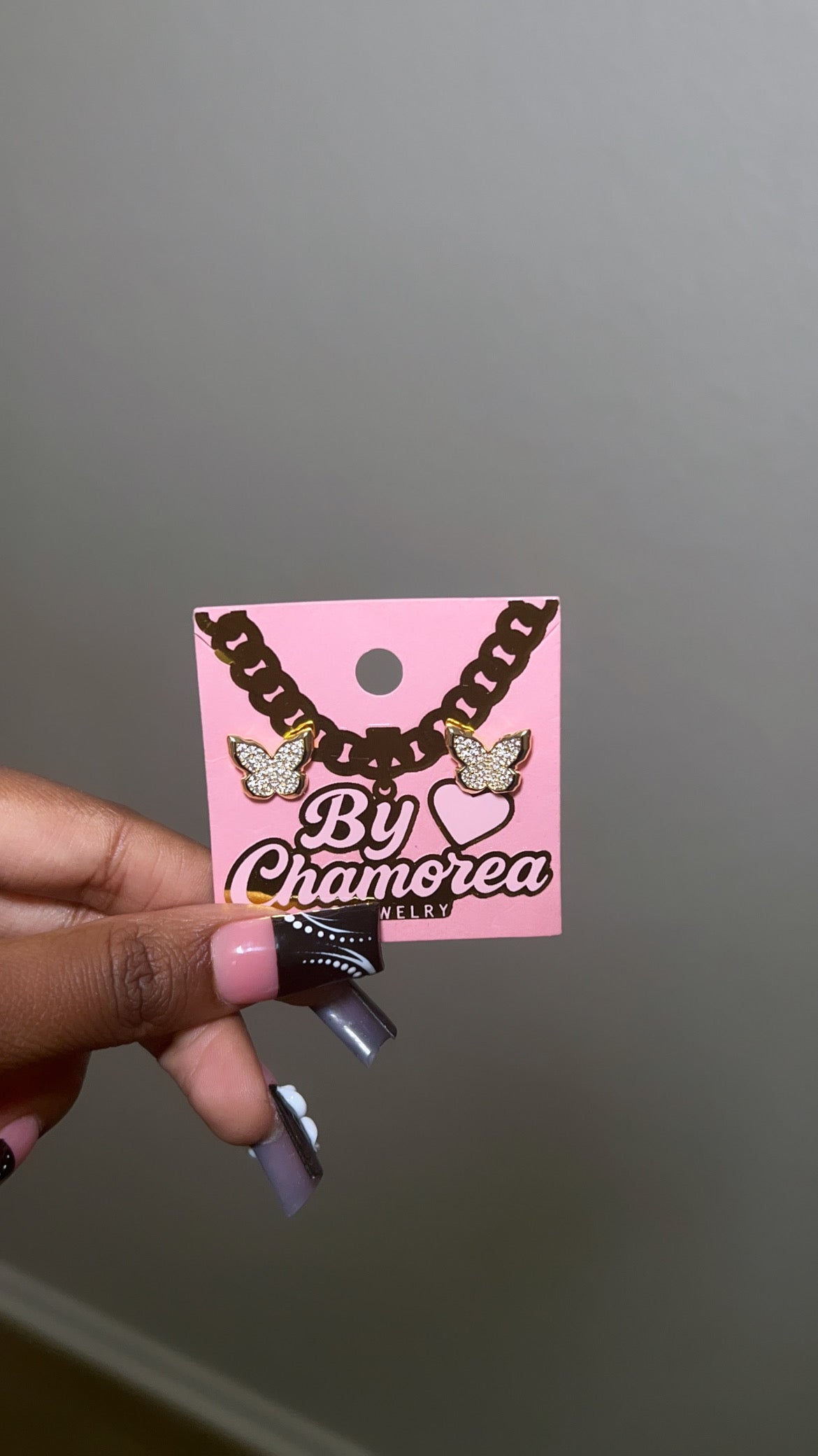 Cz Butterfly Stud Earrings