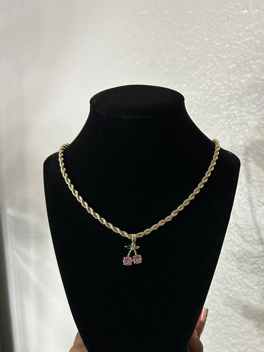 Cherry Grl pendant & chain