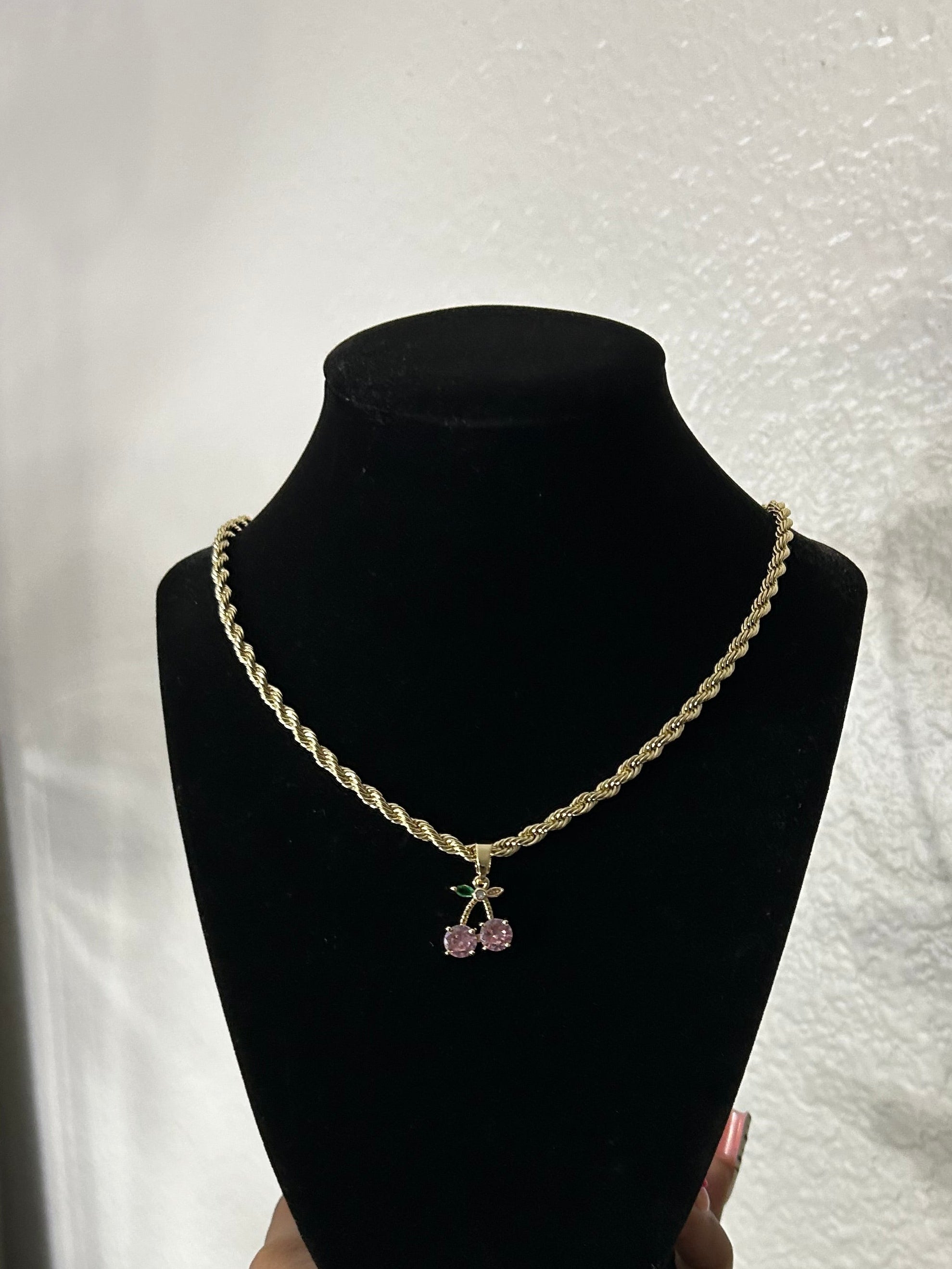Cherry Grl pendant & chain