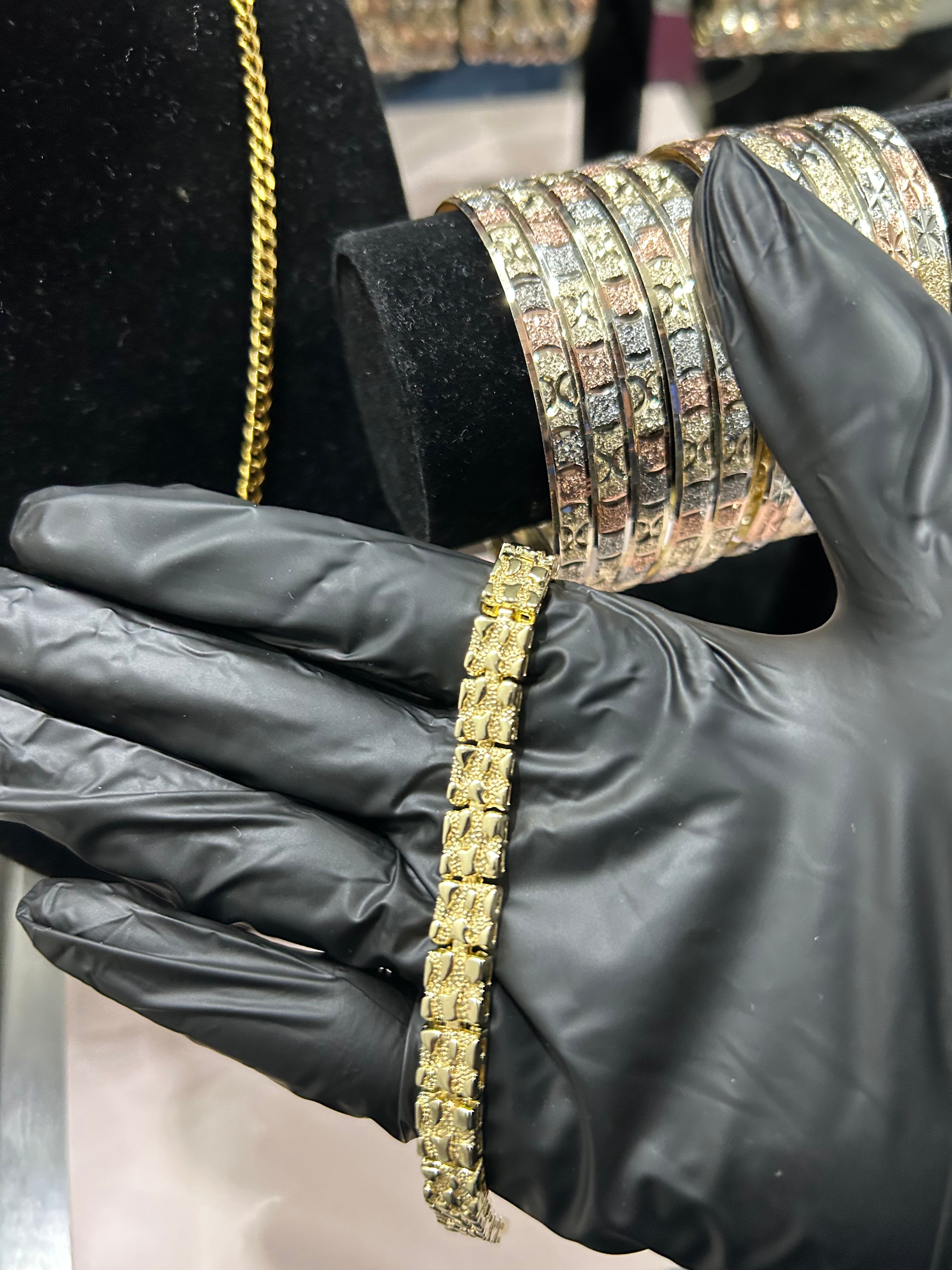 Gold Nugget Bracelet