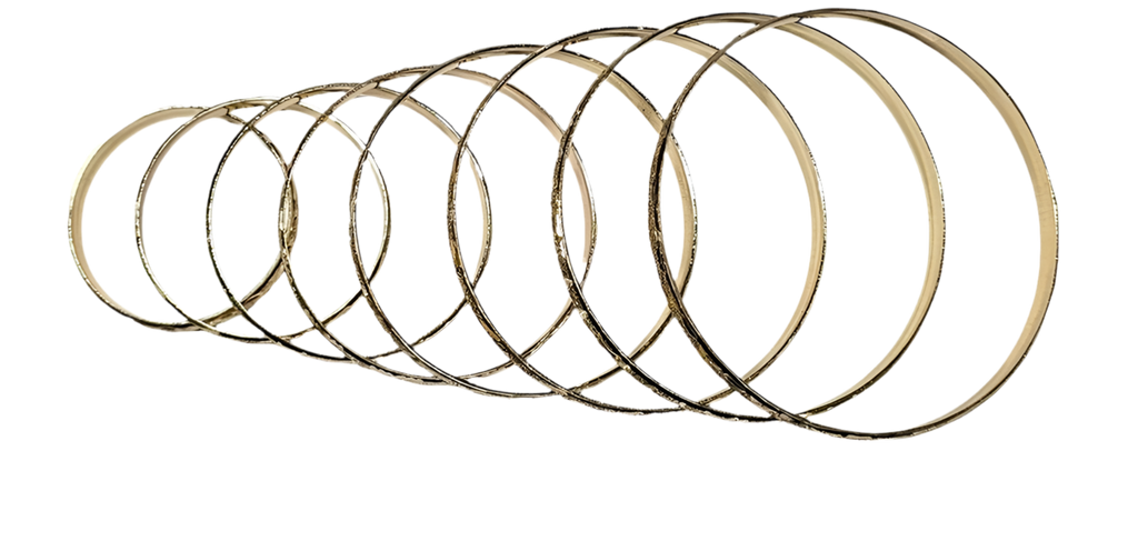 Gold 18K Bangles Same Design