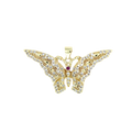 CZ Gold Butterfly Pendant