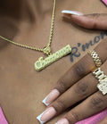 Custom Name With Bow Bail Chain & Pendant