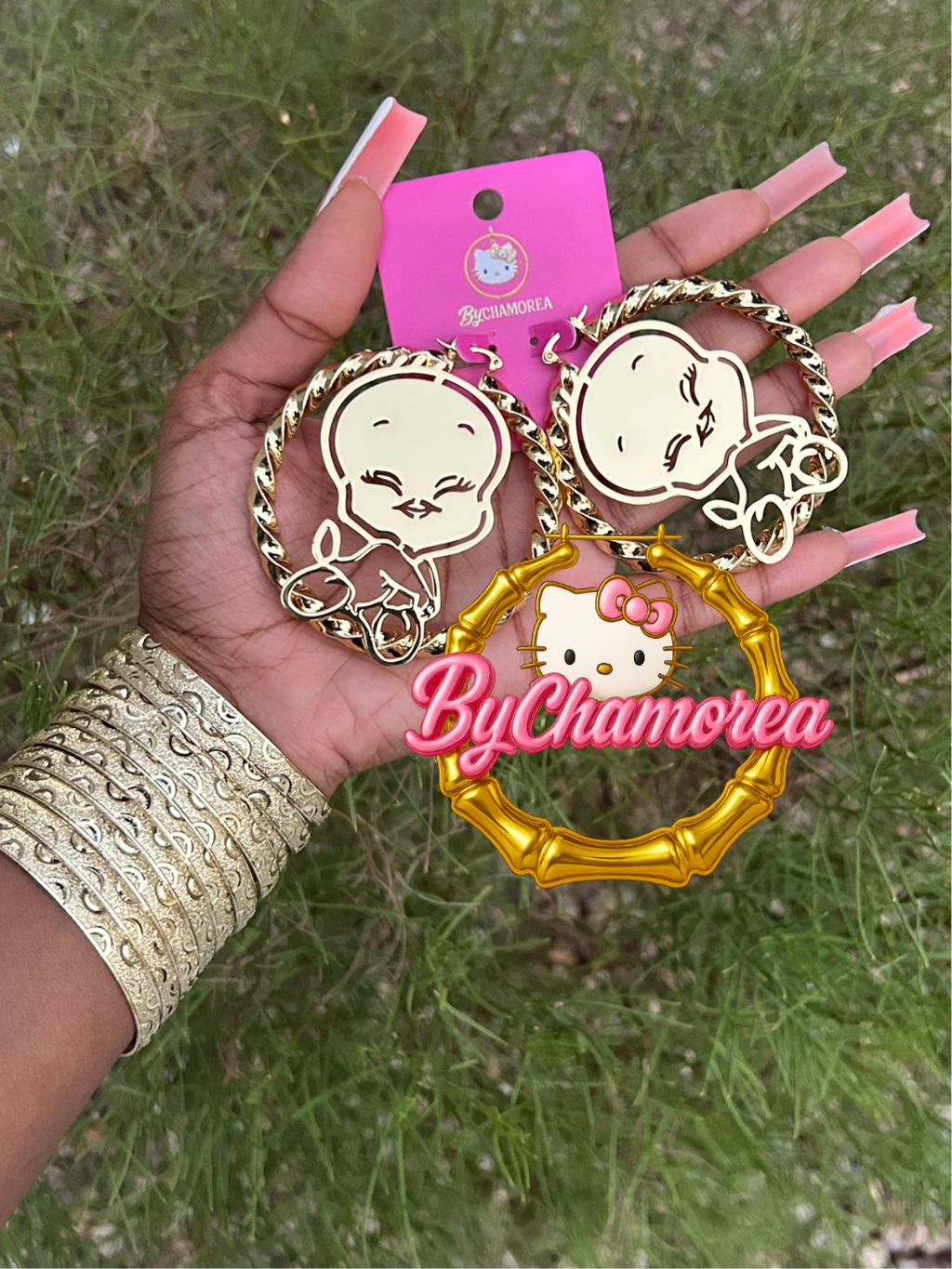 Tweety bird custom hoops