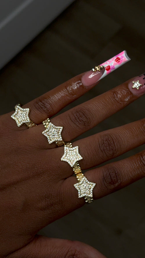 A Star Rolex Band Ring