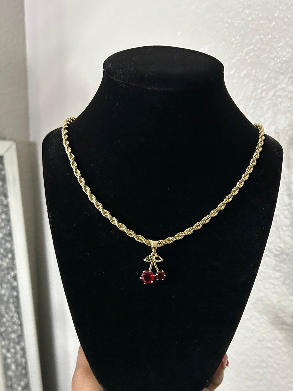 Cherry Grl pendant & chain