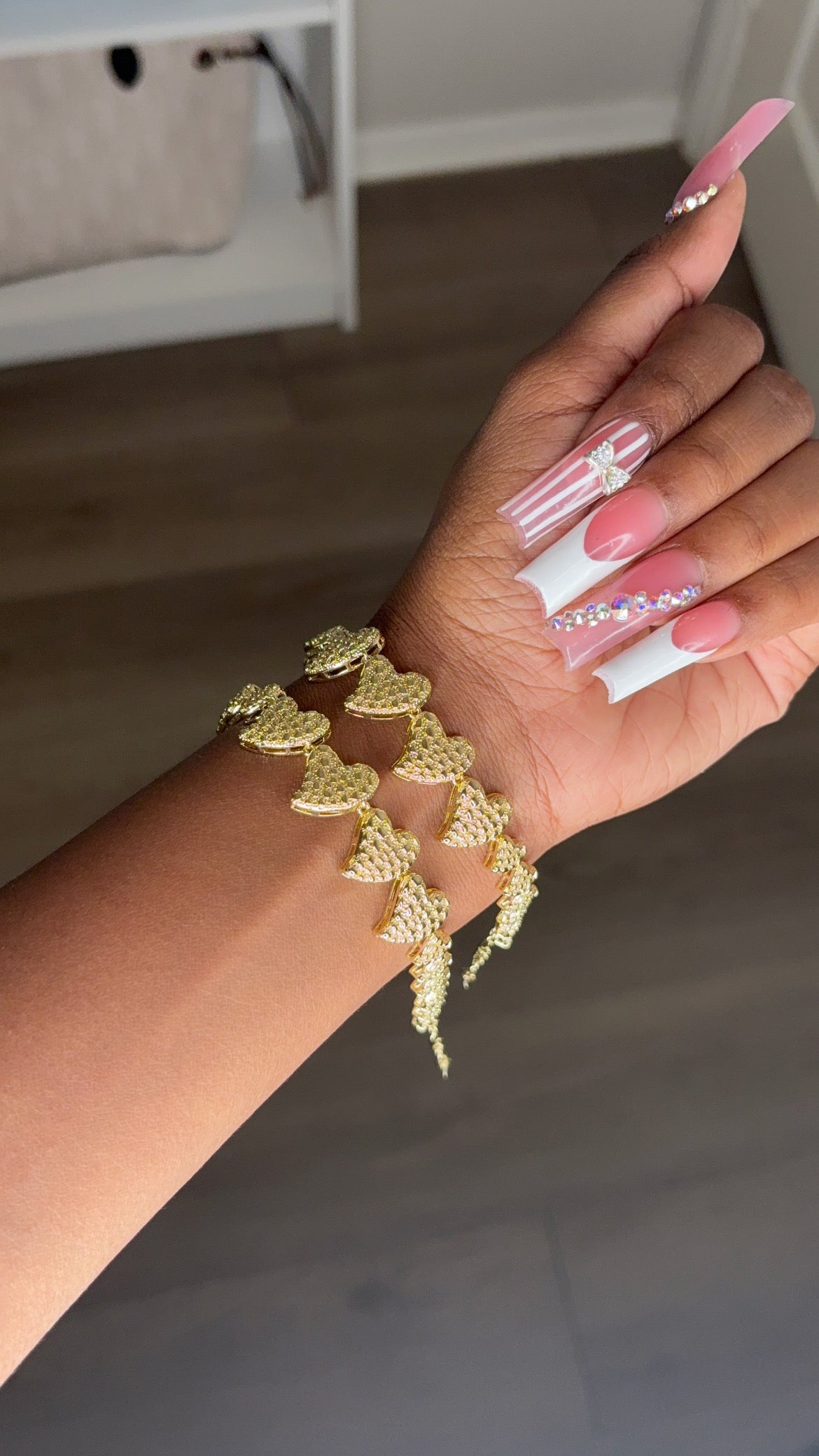 Chunky Heart Nugget Bracelet