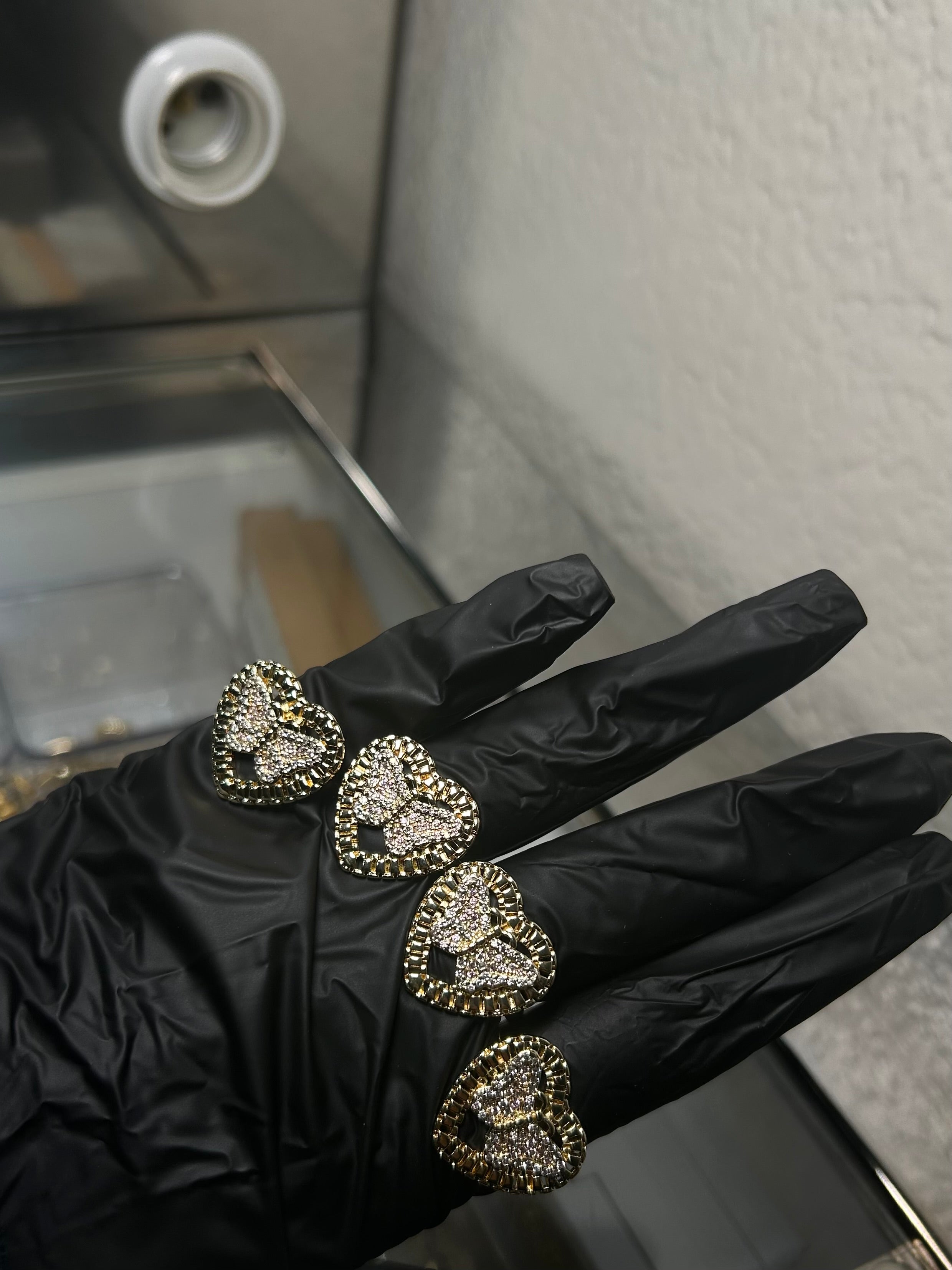 Butterfly CZ Rolex Heart Ring