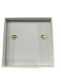 Heart Love Lock Stud Earrings