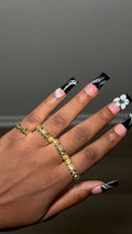 Thin Rolex Band With Rolex Crown Ring