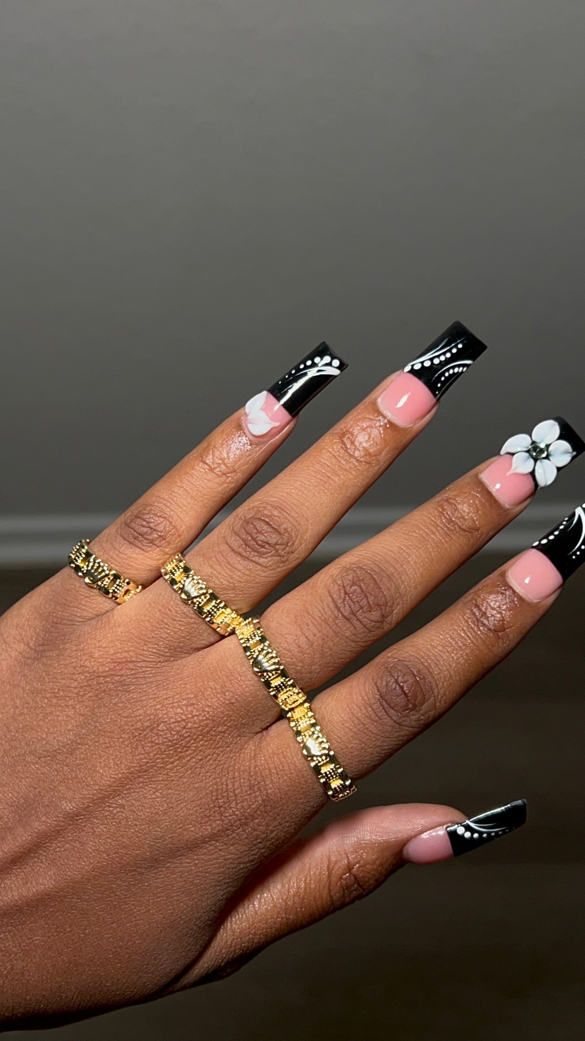 Thin Rolex Band With Rolex Crown Ring