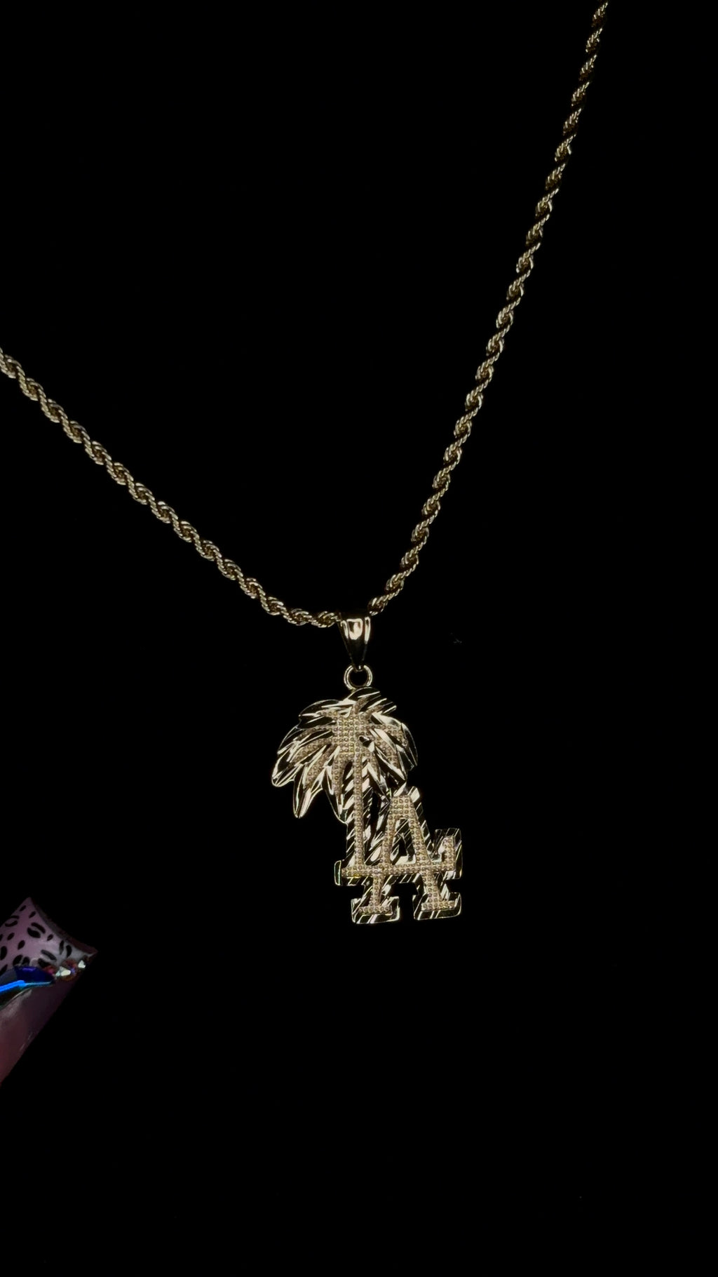 Palm Tree LA Pendant & Chain