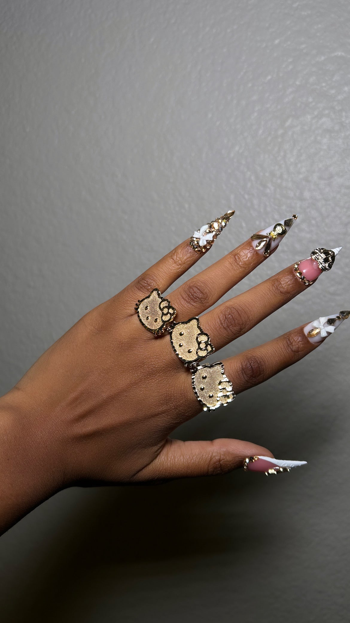 Big Cat Face Ring With Rolex Band