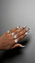 Blinged Cat Face Ring