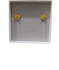 24K Gold Plated Flower Stud Earrings