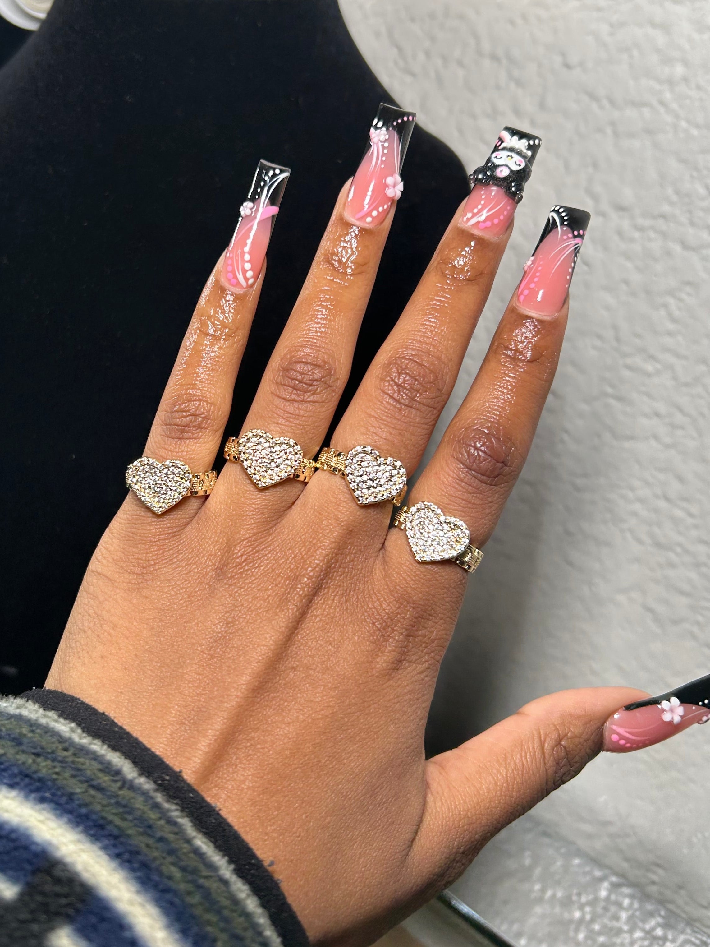 White Gold CZ Rolex Band Ring