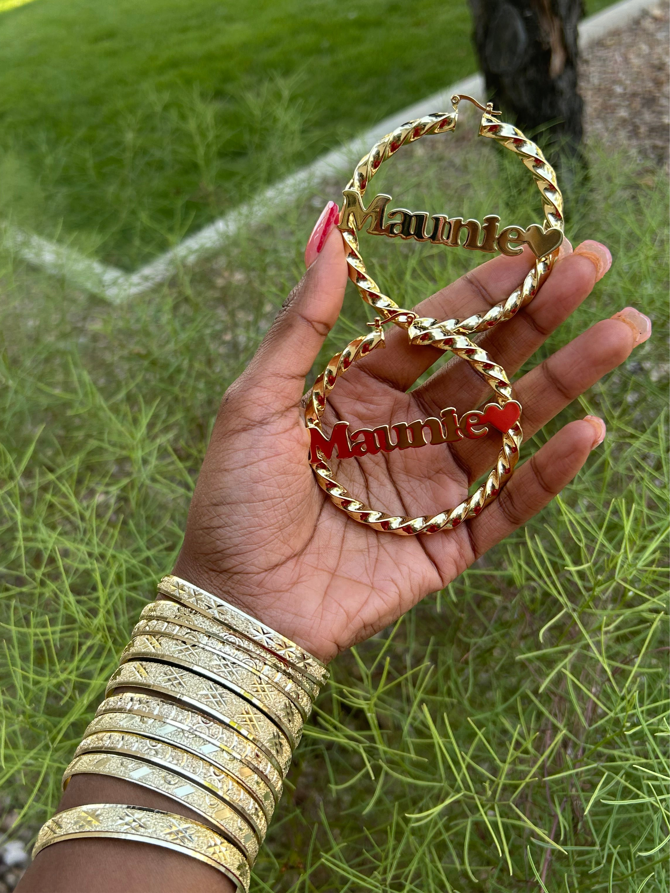 Custom name with heart