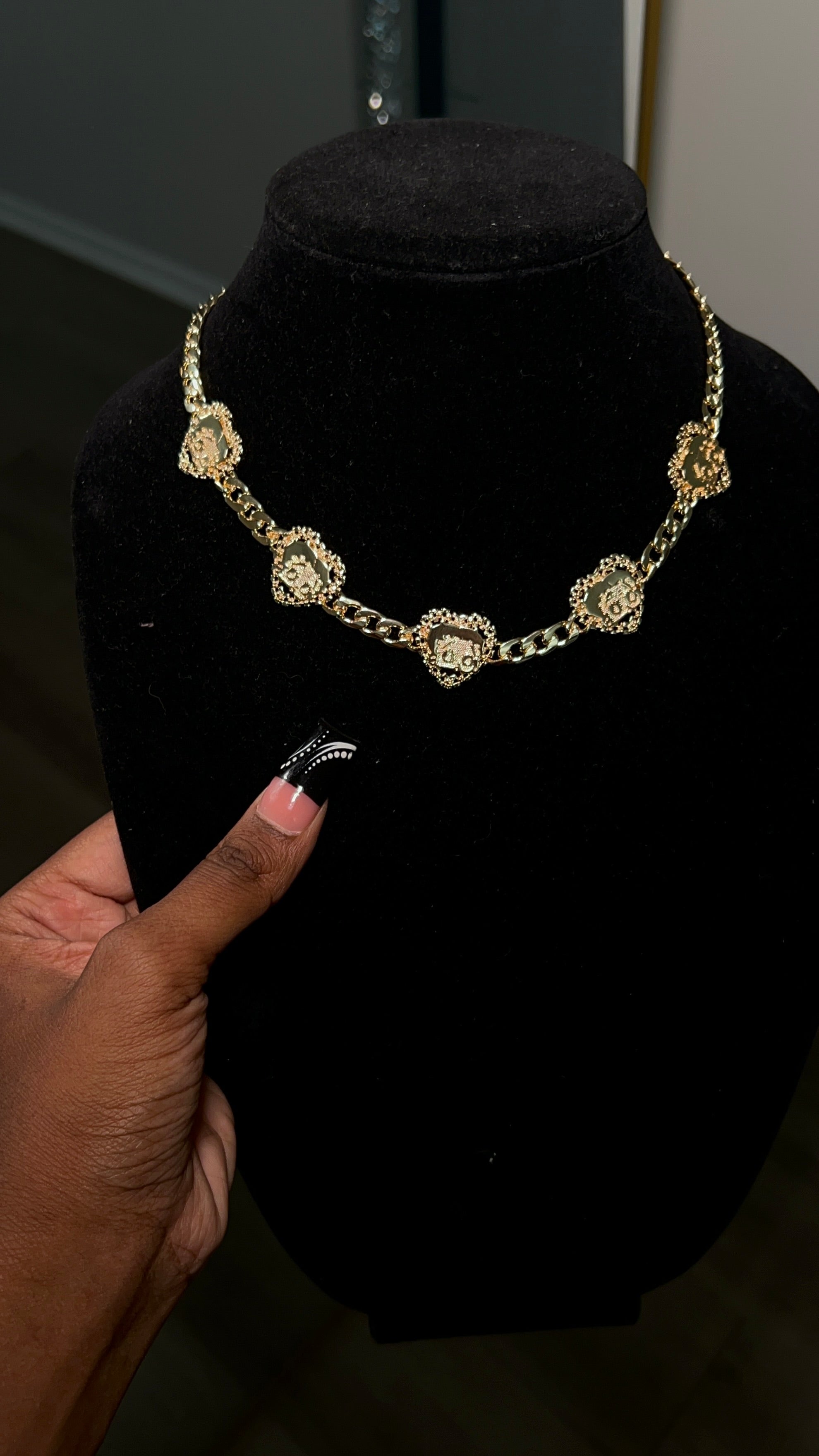 Betty Boop Rolex Heart Cuban Necklace