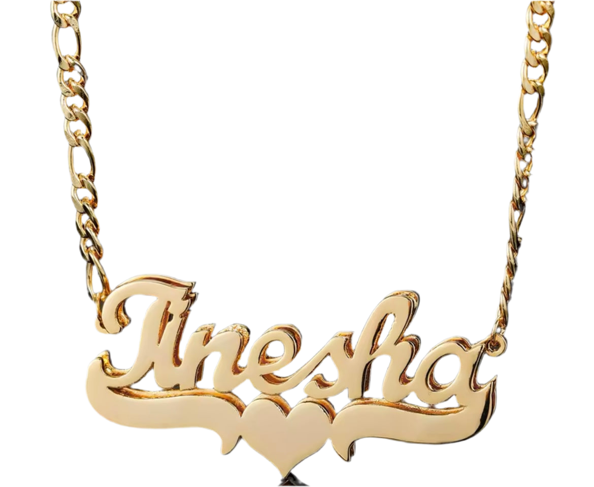 Double Plated 18k Gold Custom Name Necklace