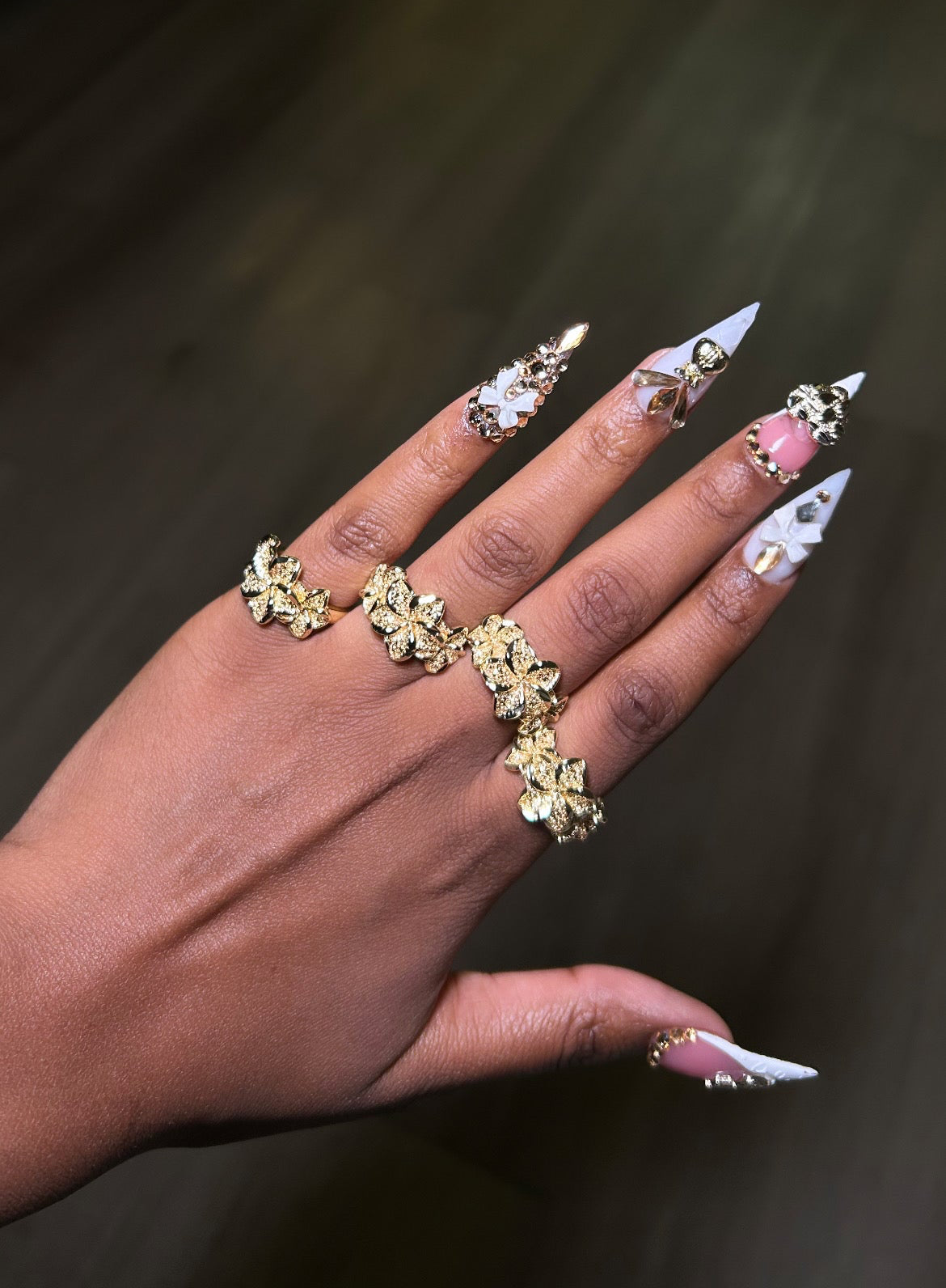 Hibiscus Multi Flower Ring