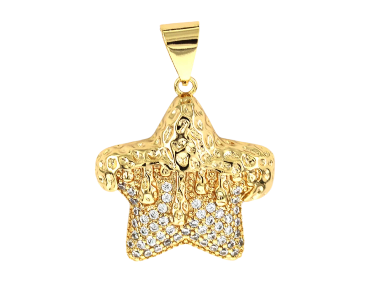 Dripping Gold Star Pendant