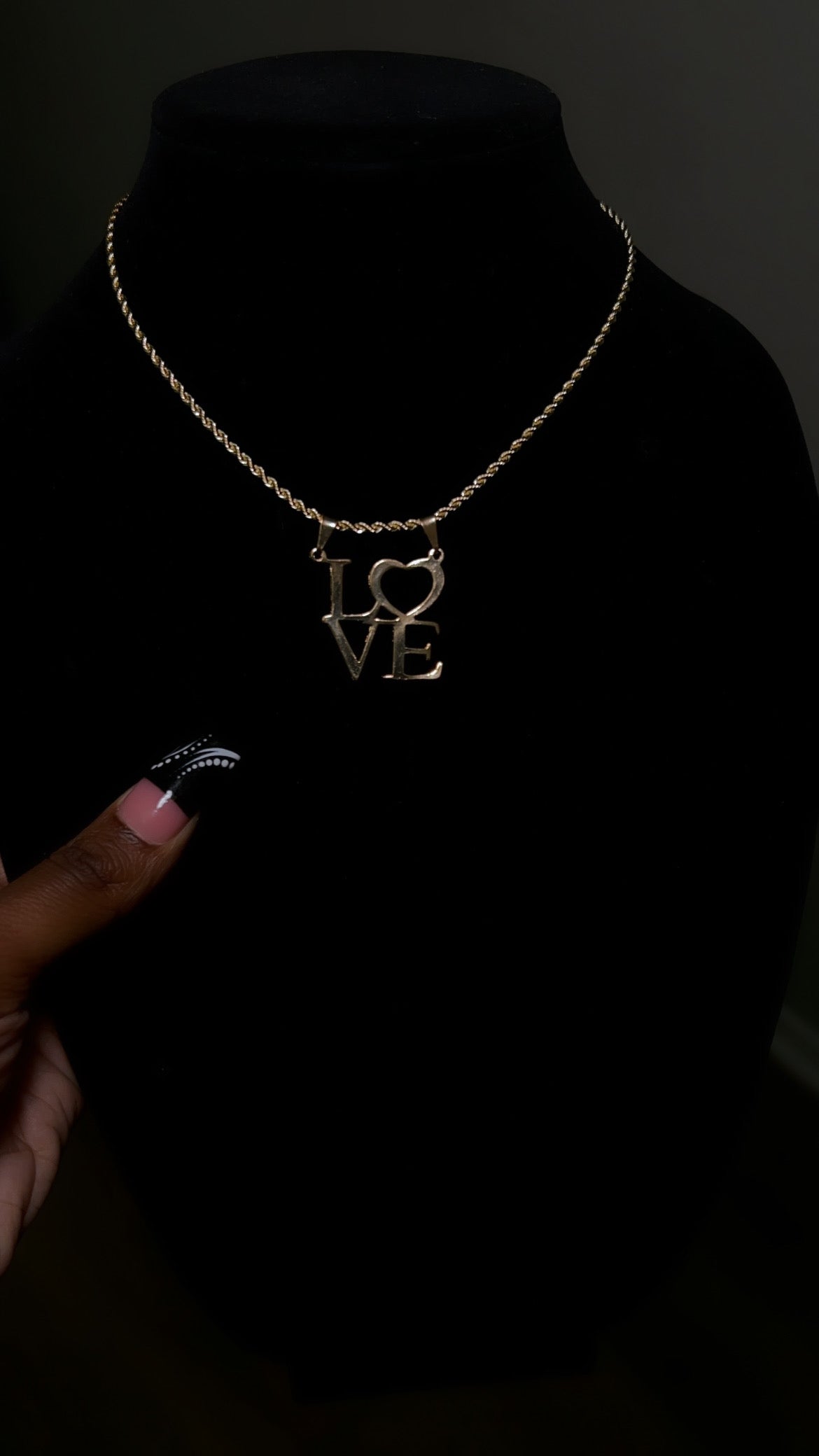 L O V E Pendant & Chain